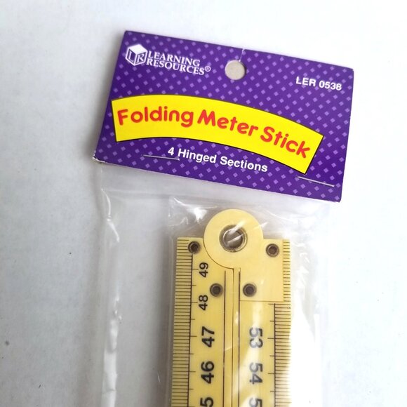 Learning Resources Folding Meter Stick LER 0538 Inch Ruler Educational Tool Math - Picture 4 of 5